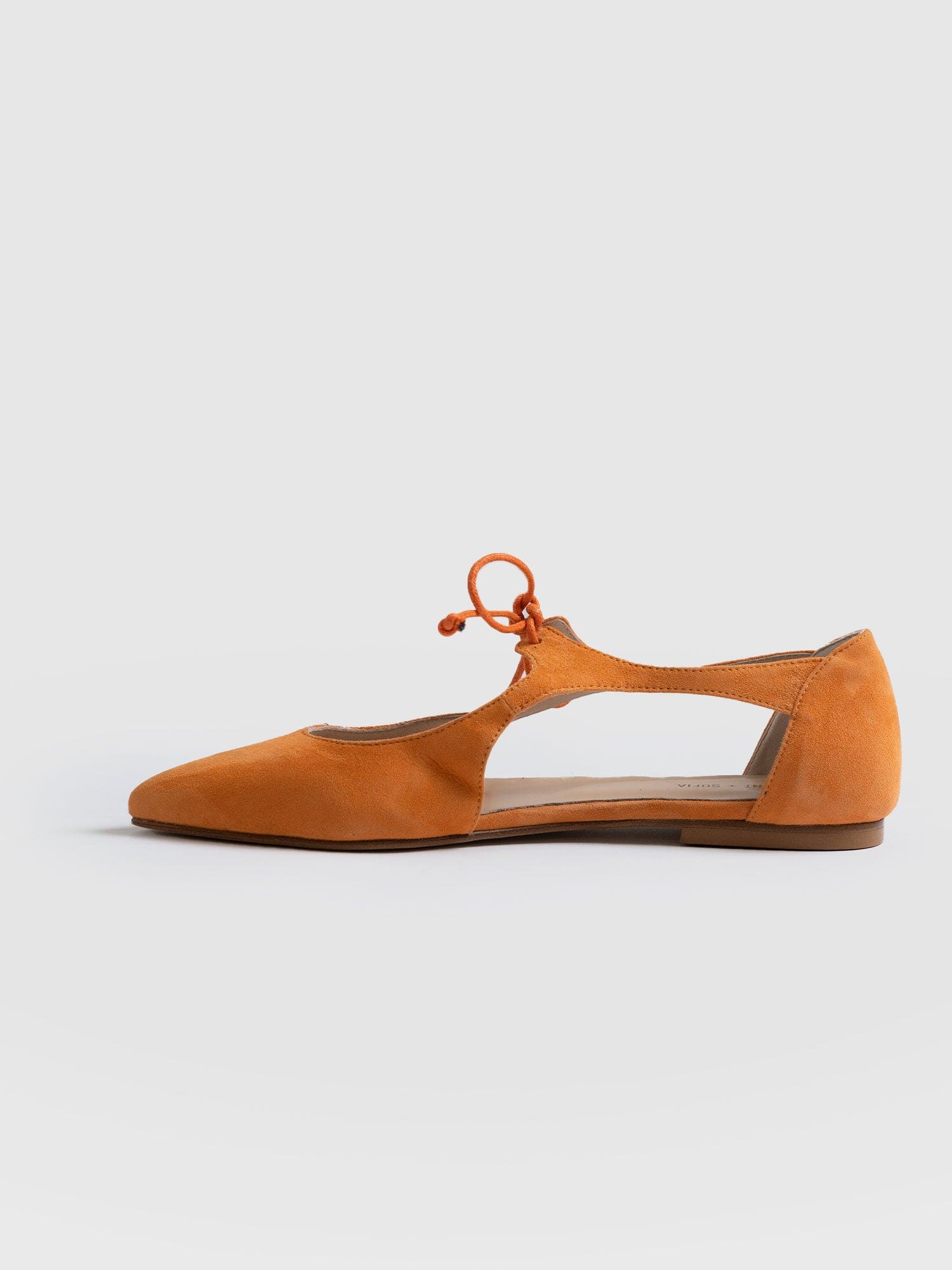 Tie Up Mary Janes Orange - Women's Loafers | Saint + Sofia® UK